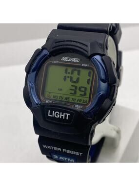 Vintage Mens Nelsonic Multifunction Sports Watch New Battery
